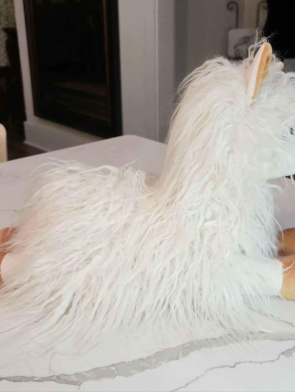 Brand New Ganz White Shaggy Alpaca Plush – Ultra Soft & Fluffy